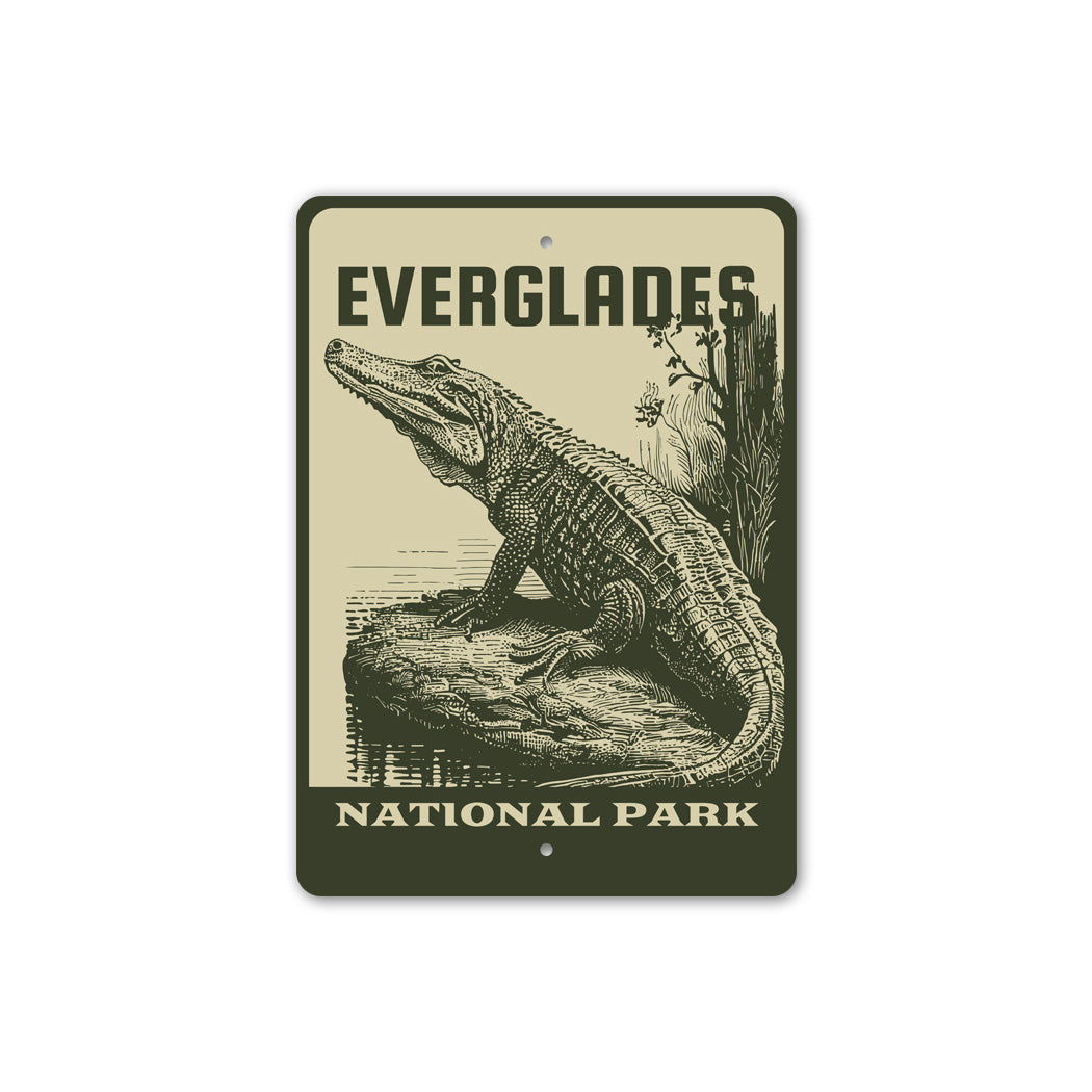 Everglades National Park Florida Alligator Sign