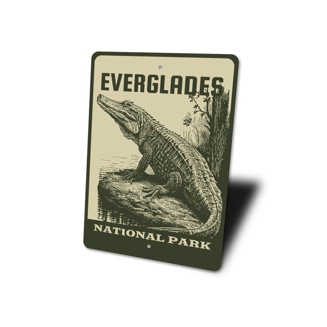 Everglades National Park Florida Alligator Sign