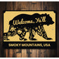 Smoky Mountains USA Welcome Sign