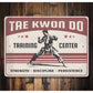 Taekwondo Training Center Strength Discipline Sign