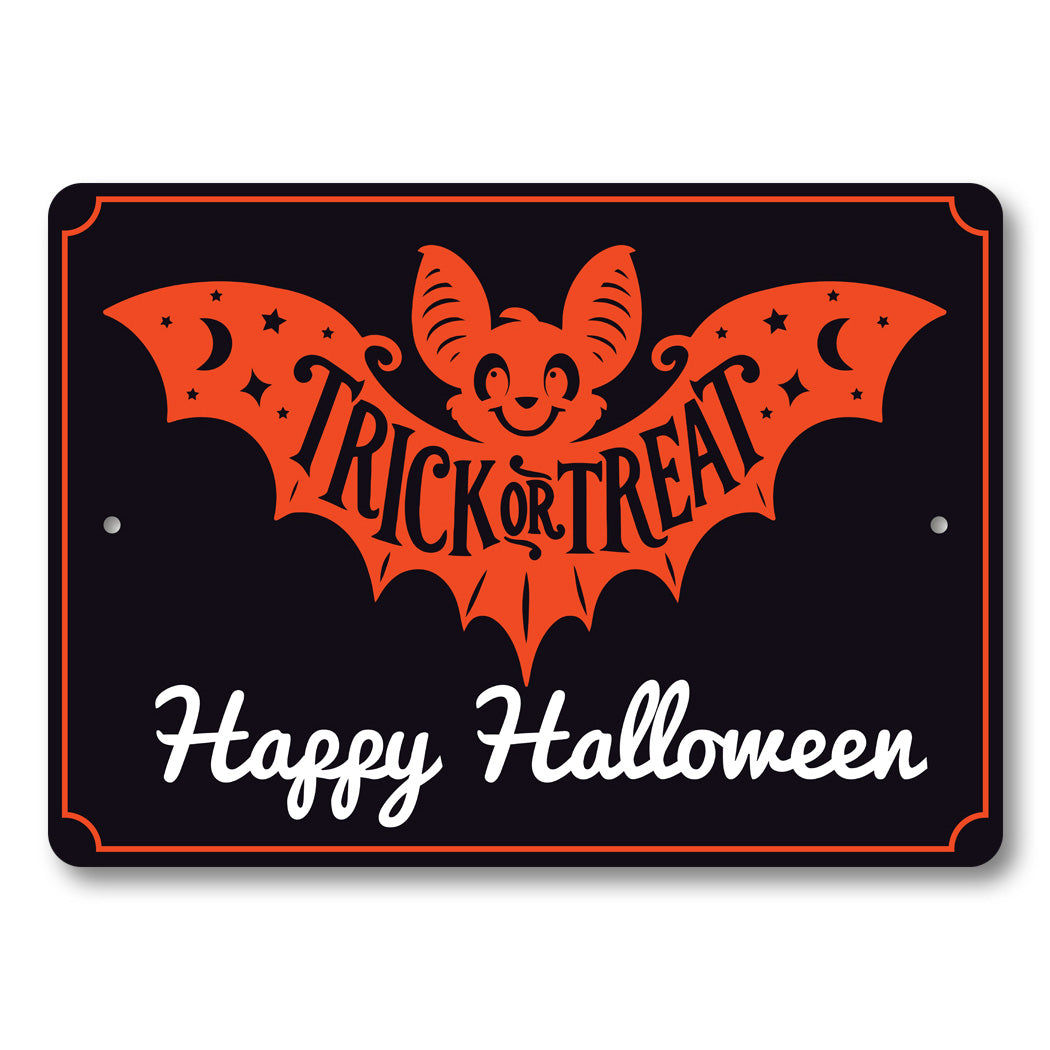 Trick Or Treat Happy Halloween Sign