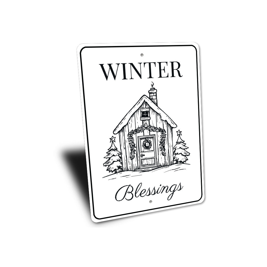 Winter Blessings Sign