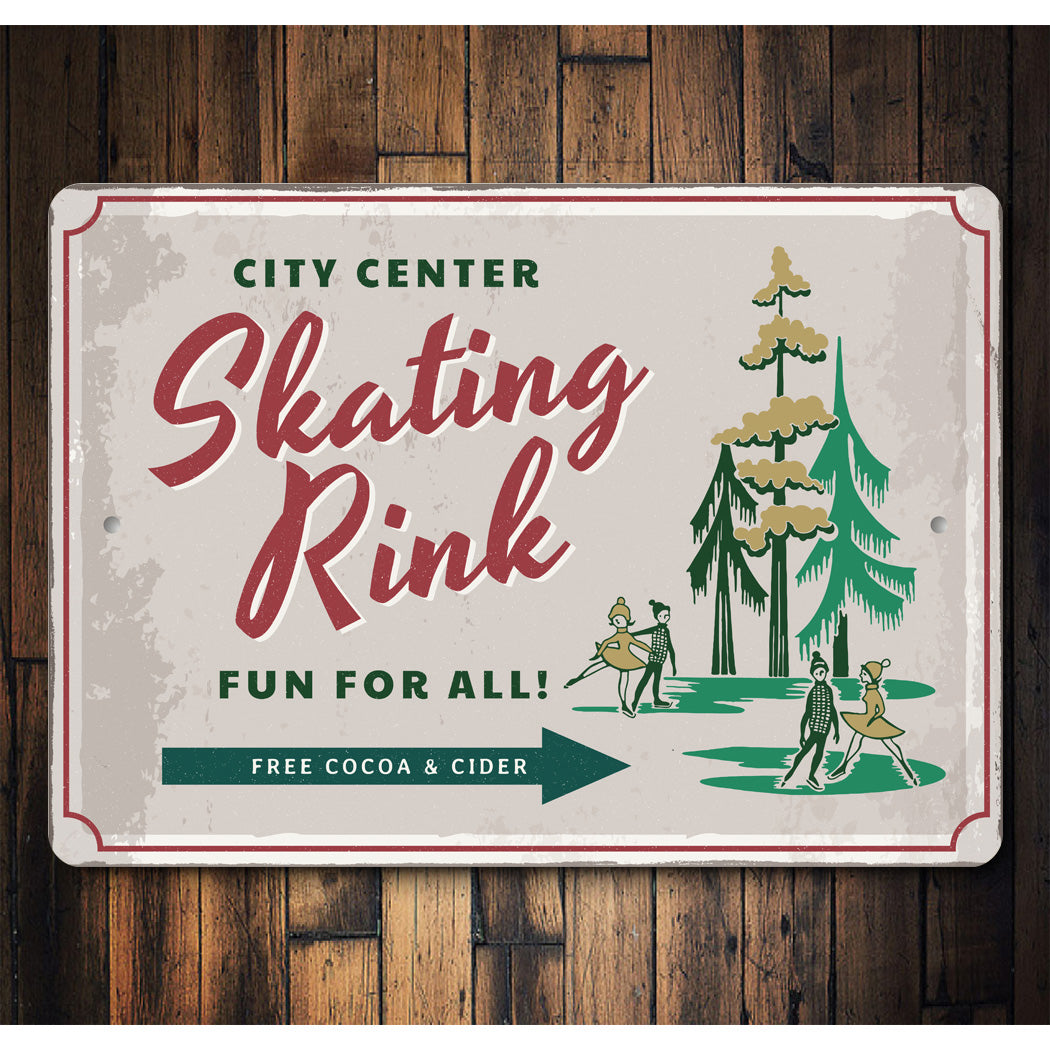 City Center Skating Rink Sign