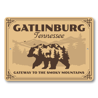 Gatlinburg Gateway To The Smoky Mountains Sign