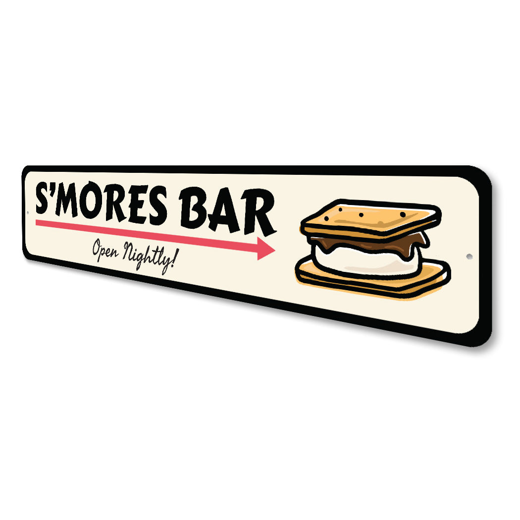 S'mores Bar Open Nightly Sign