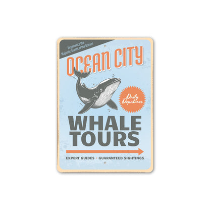 Ocean City Whale Tours Expert Guides Sign