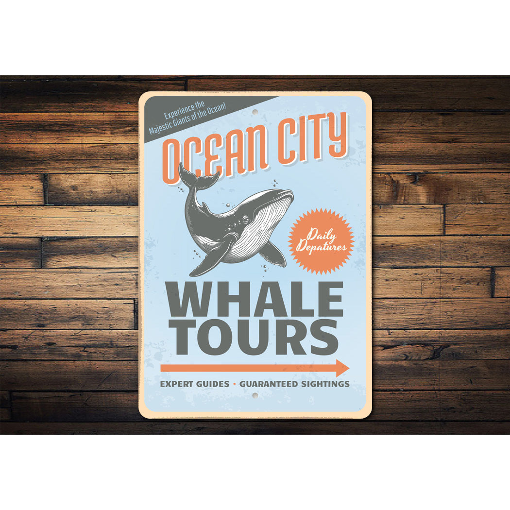 Ocean City Whale Tours Expert Guides Sign