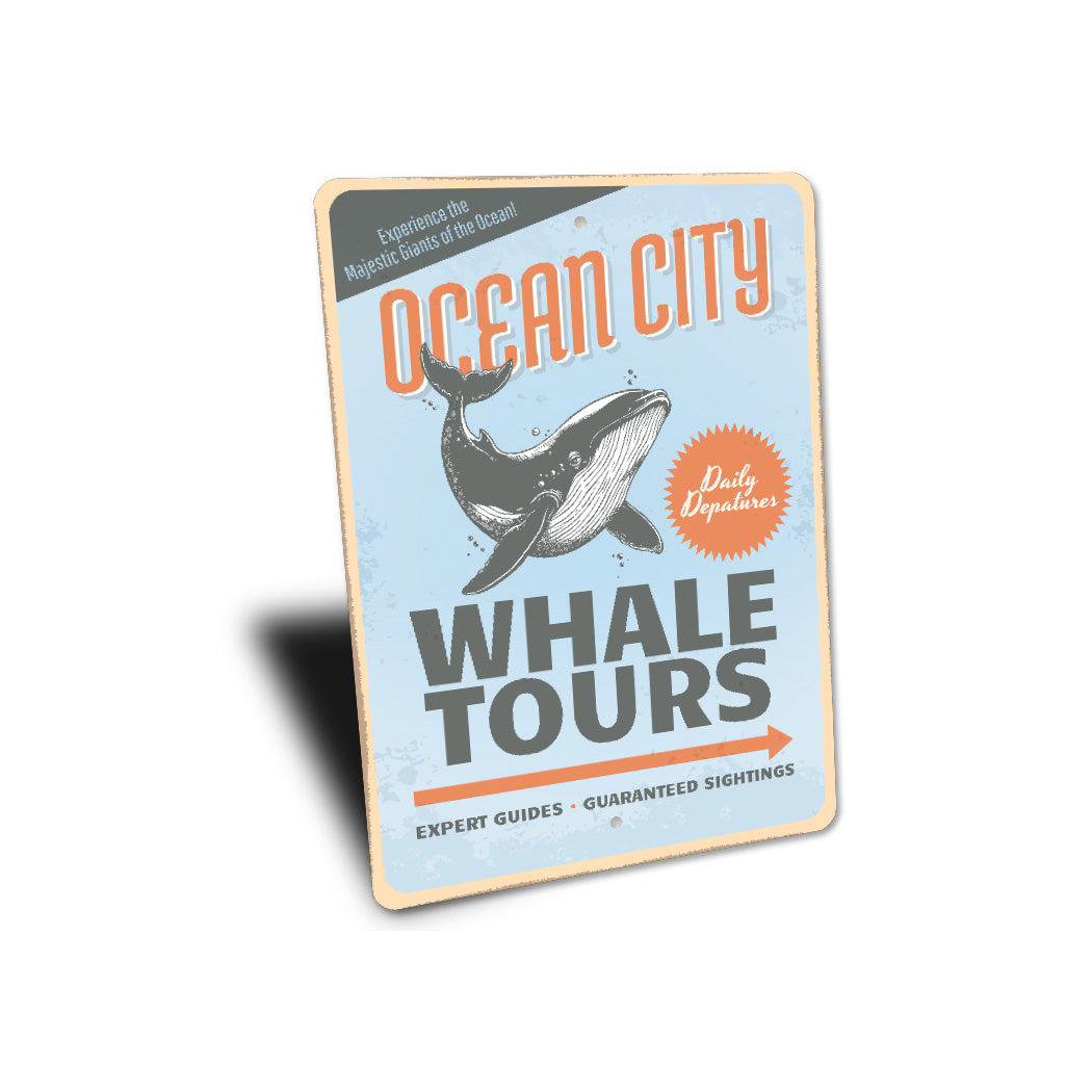 Ocean City Whale Tours Expert Guides Sign