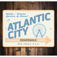 Atlantic City Rides and Games Boardwalk Sign