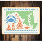 Explore Maryland Blue Crab Chesapeake Bay Coastal Sign