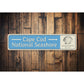 Cape Cod National Seashore Established Sign