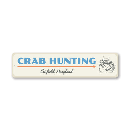 Crab Hunting Maryland Sign