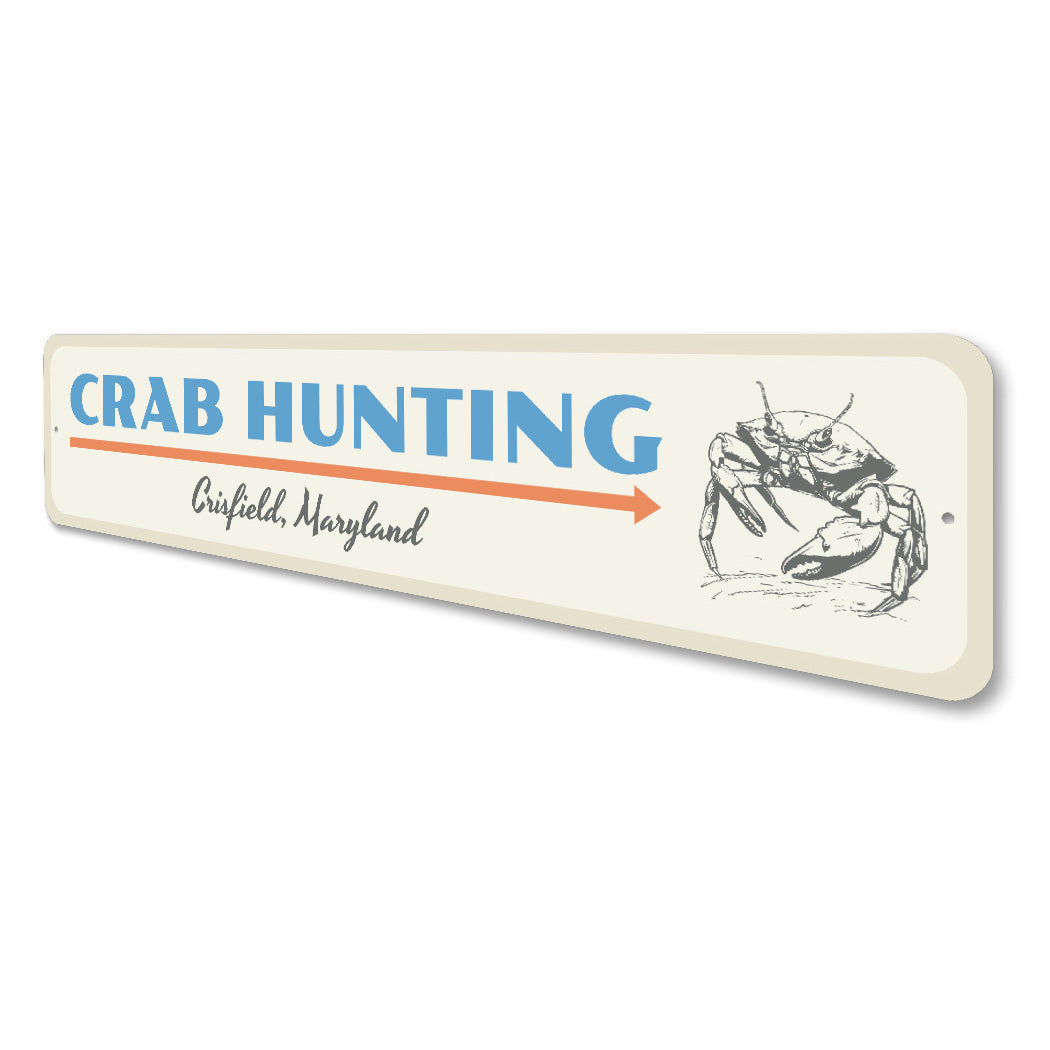 Crab Hunting Maryland Sign