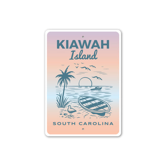 Kiawah Island South Carolina Beach Sign