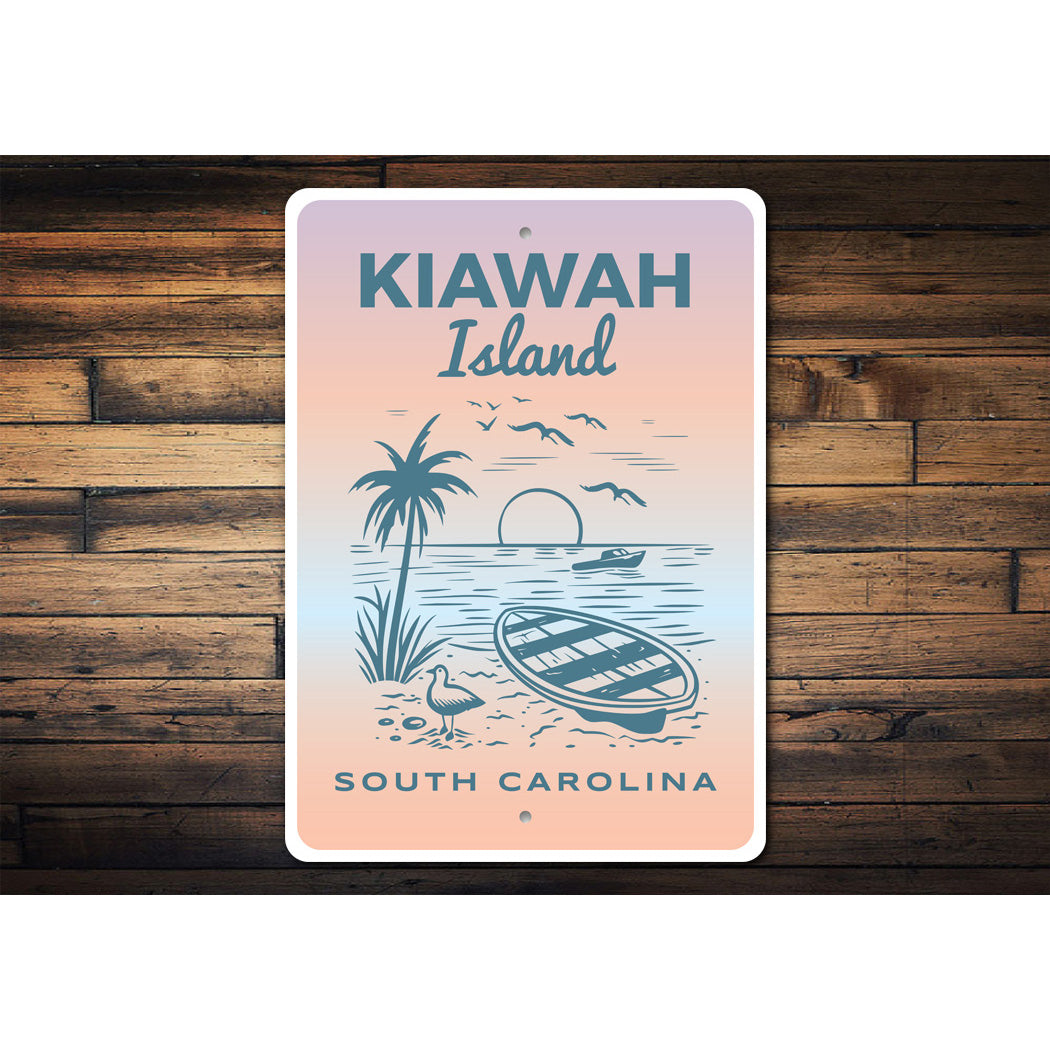 Kiawah Island South Carolina Beach Sign