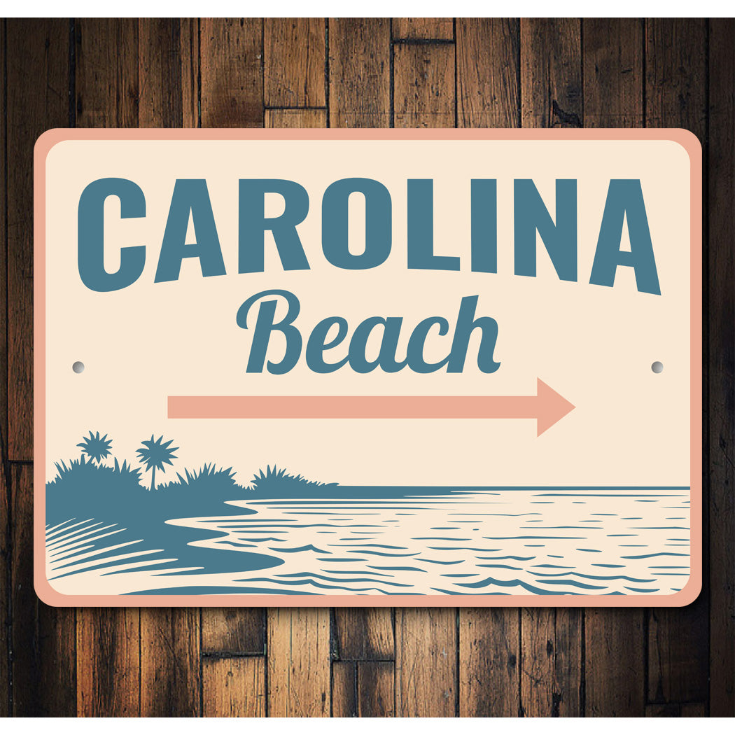 Carolina Beach Arrow Summer Sign