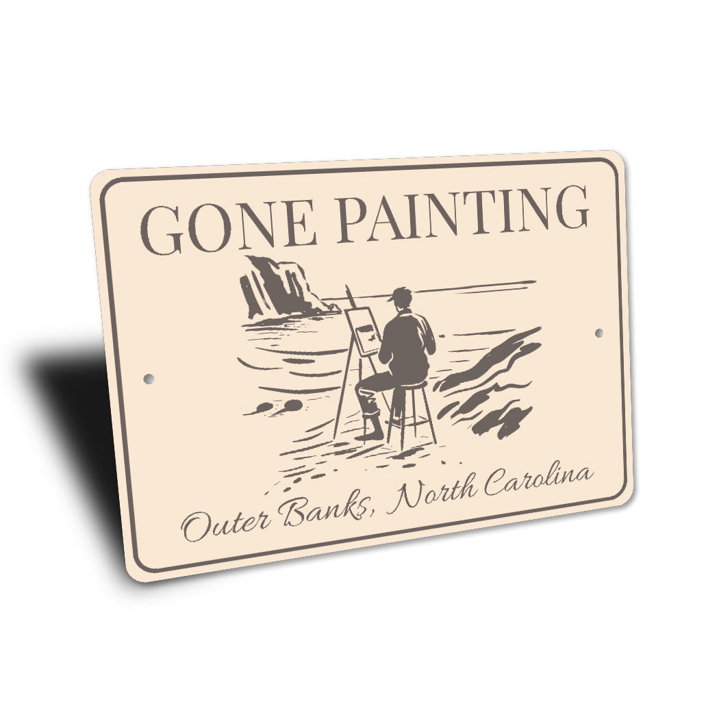 Gone Painting Outer Banks North Carolina Sign