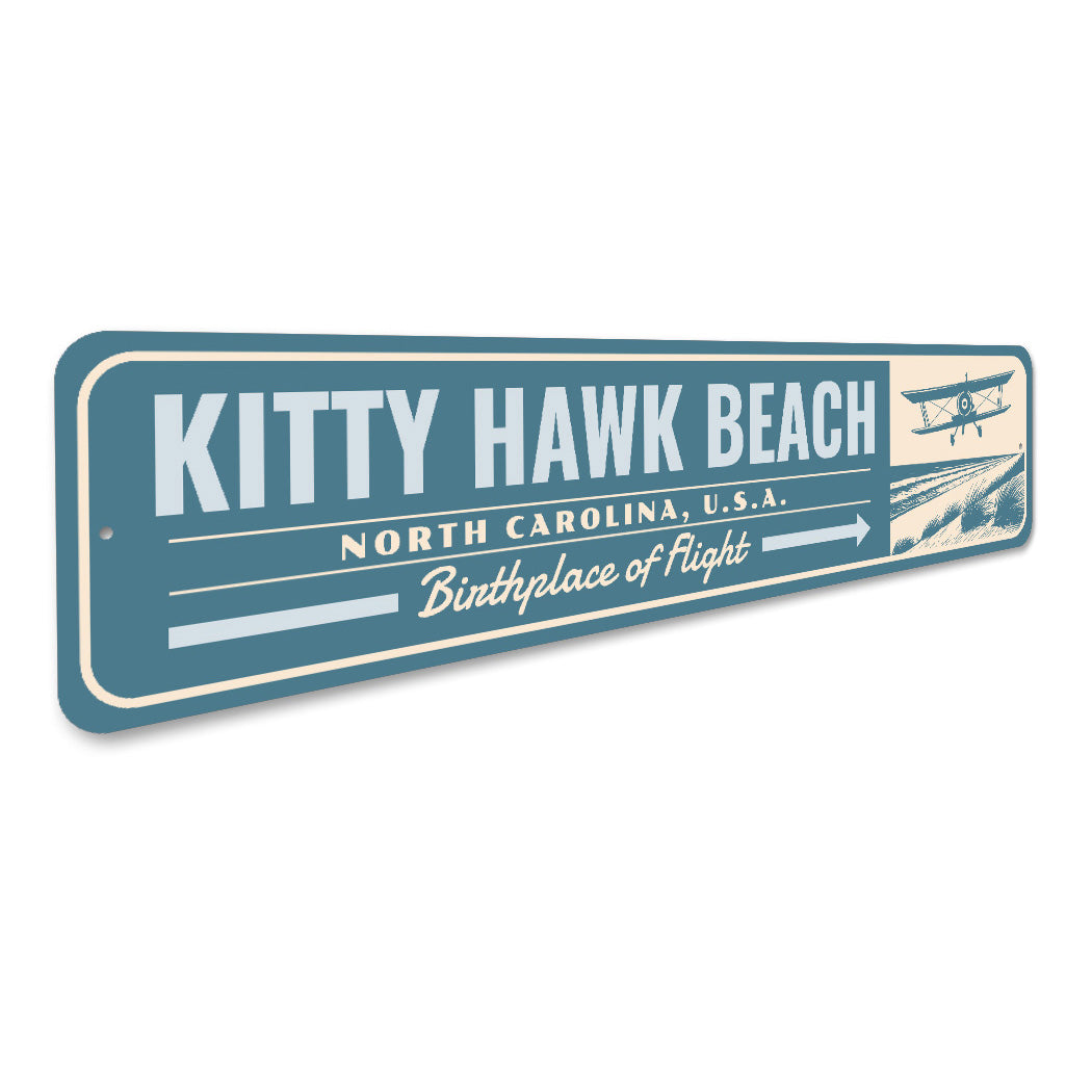 Kitty Hawk Beach North Carolina Birthplace Of Flight Sign