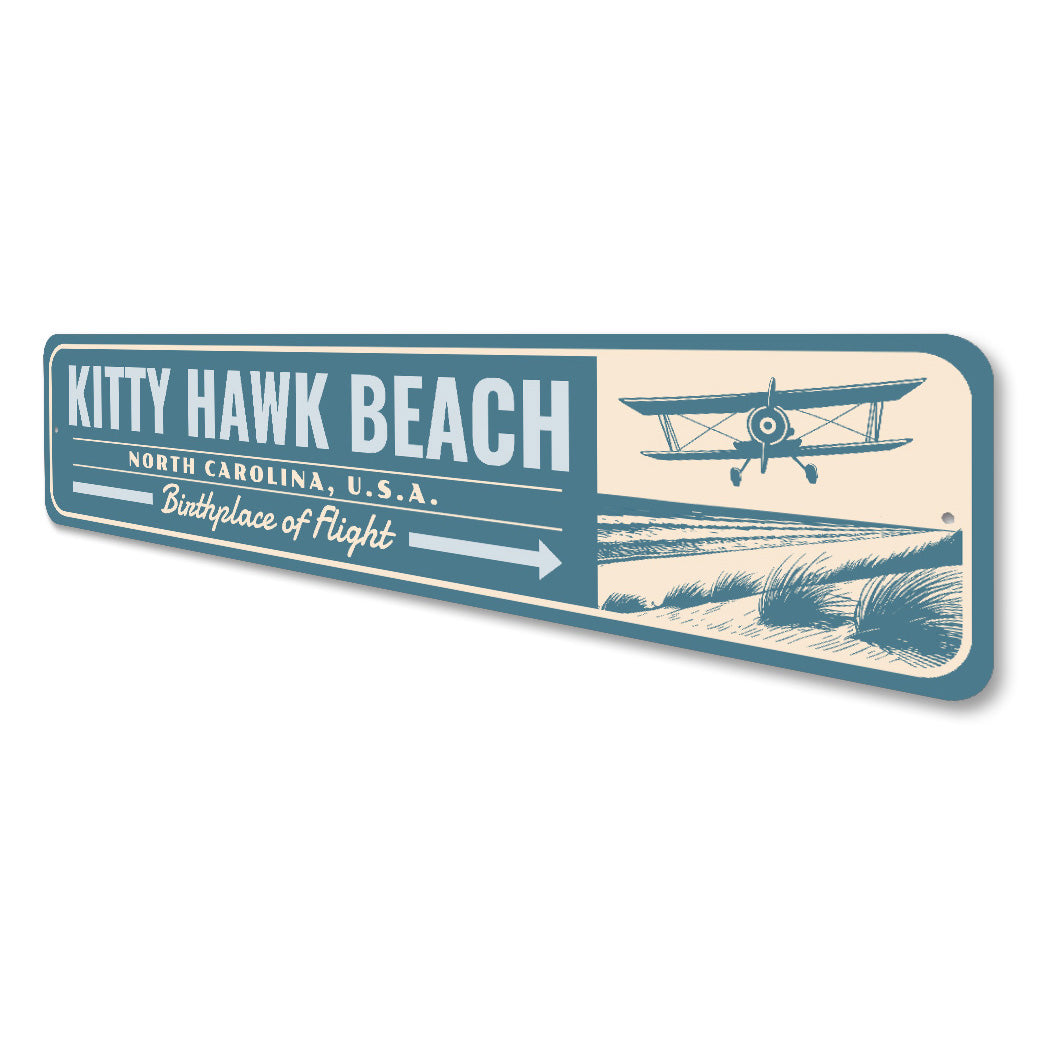 Kitty Hawk Beach North Carolina Birthplace Of Flight Sign