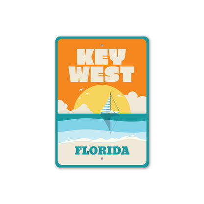 Key West Florida Beach Sunset Sign