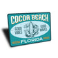 Cocoa Beach Good Vibes Good Waves Florida Sign