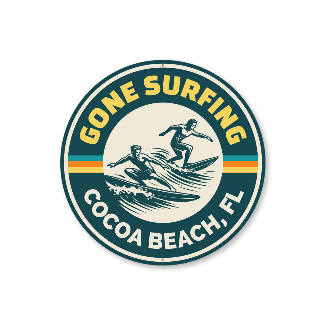 Gone Surfing Cocoa Beach Florida Sign