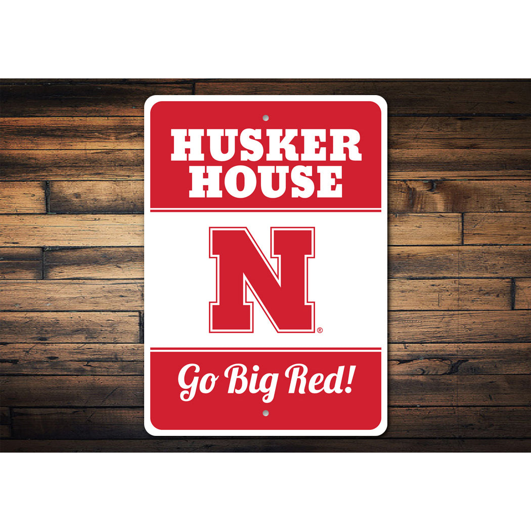 University of Nebraska Husker House Go Big Red Sign