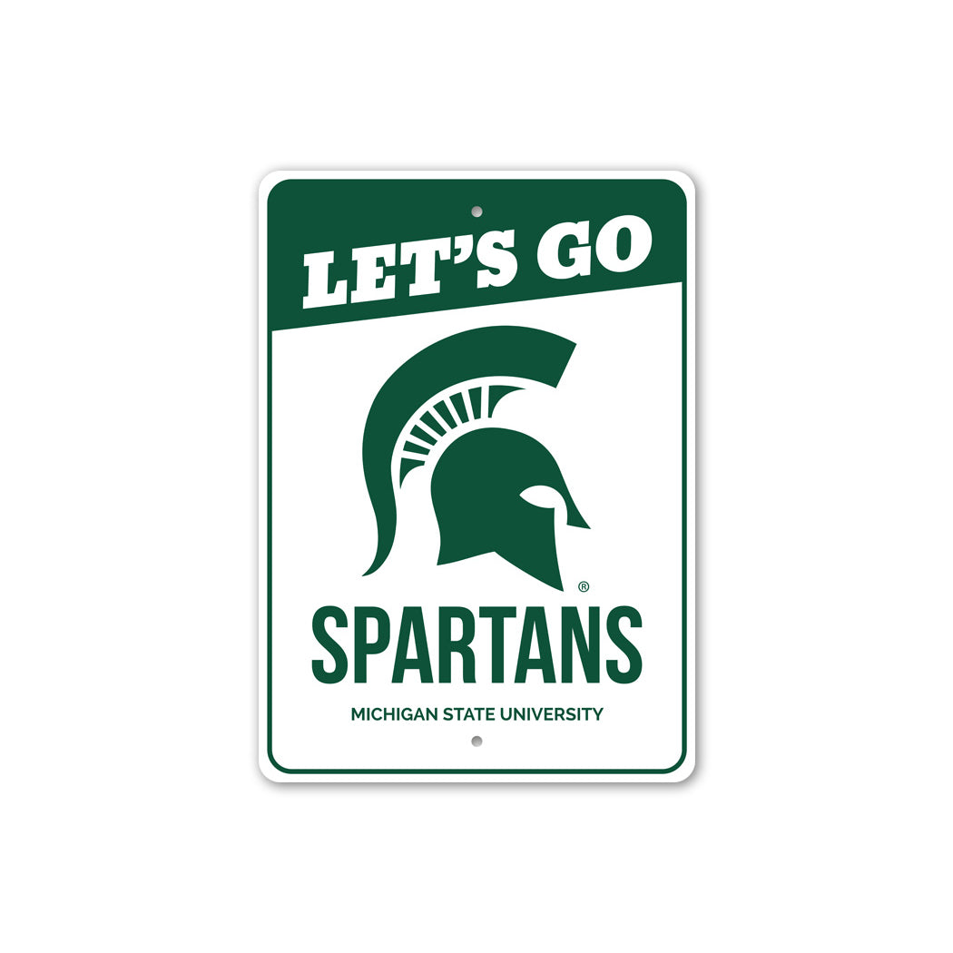 Michigan State University Lets Go Spartans Sign