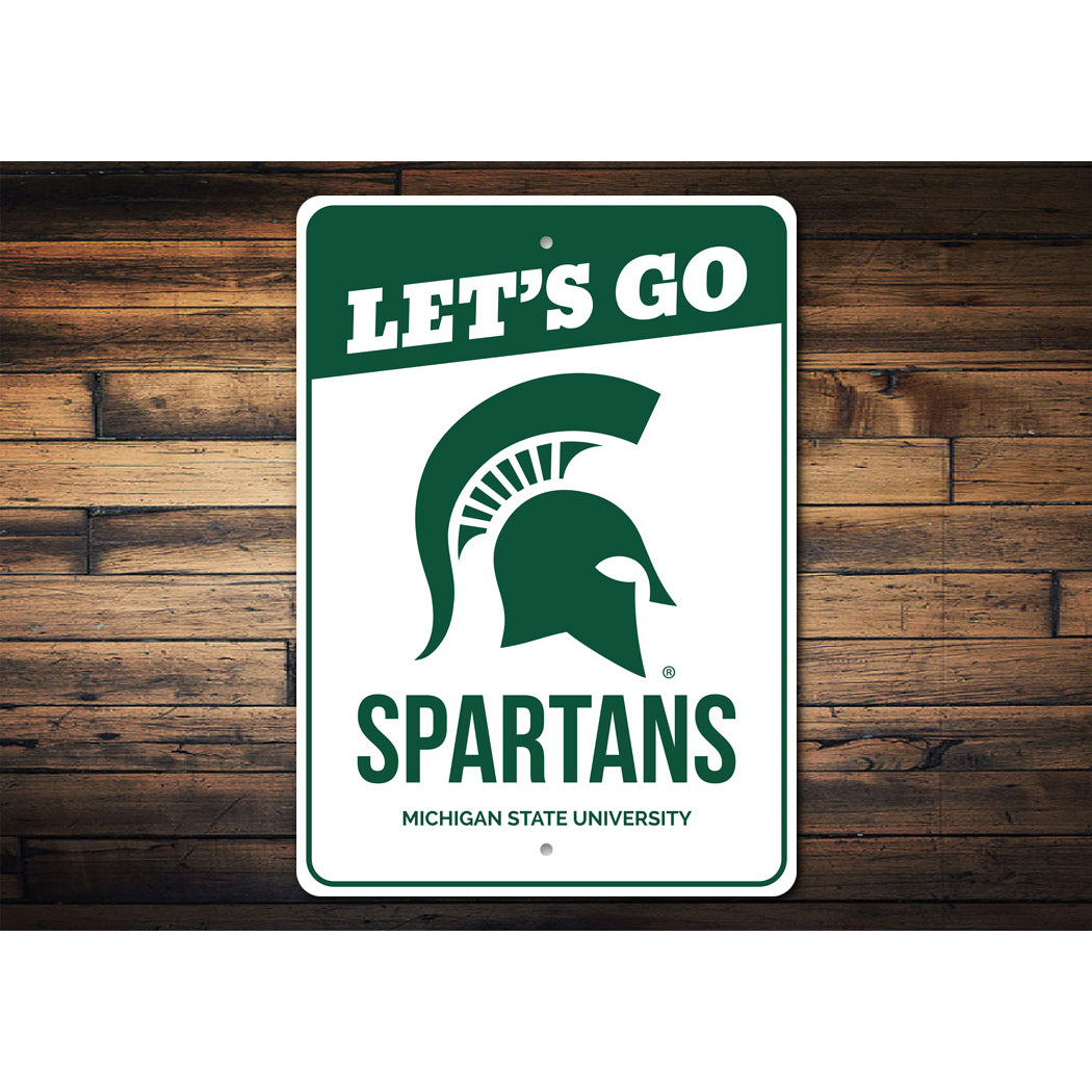 Michigan State University Lets Go Spartans Sign