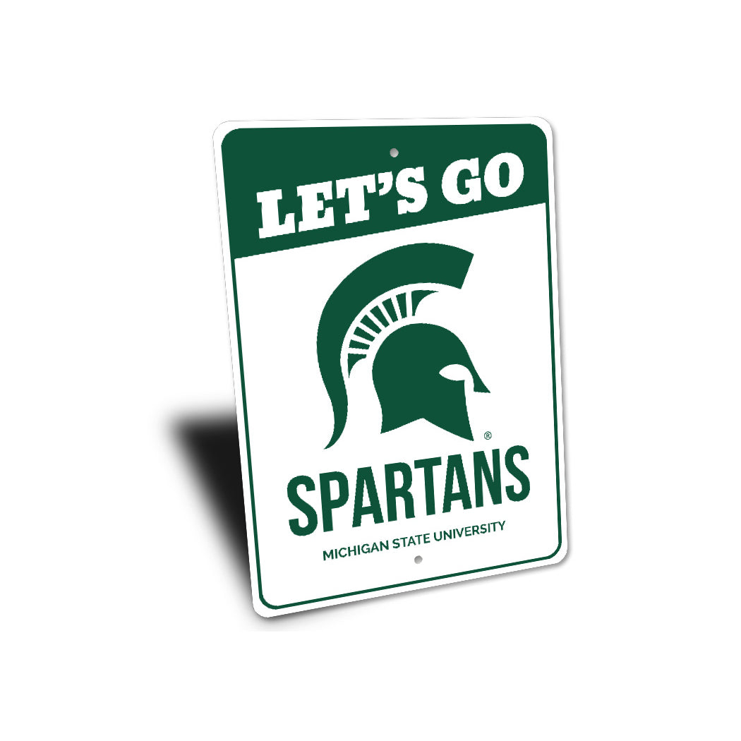 Michigan State University Lets Go Spartans Sign