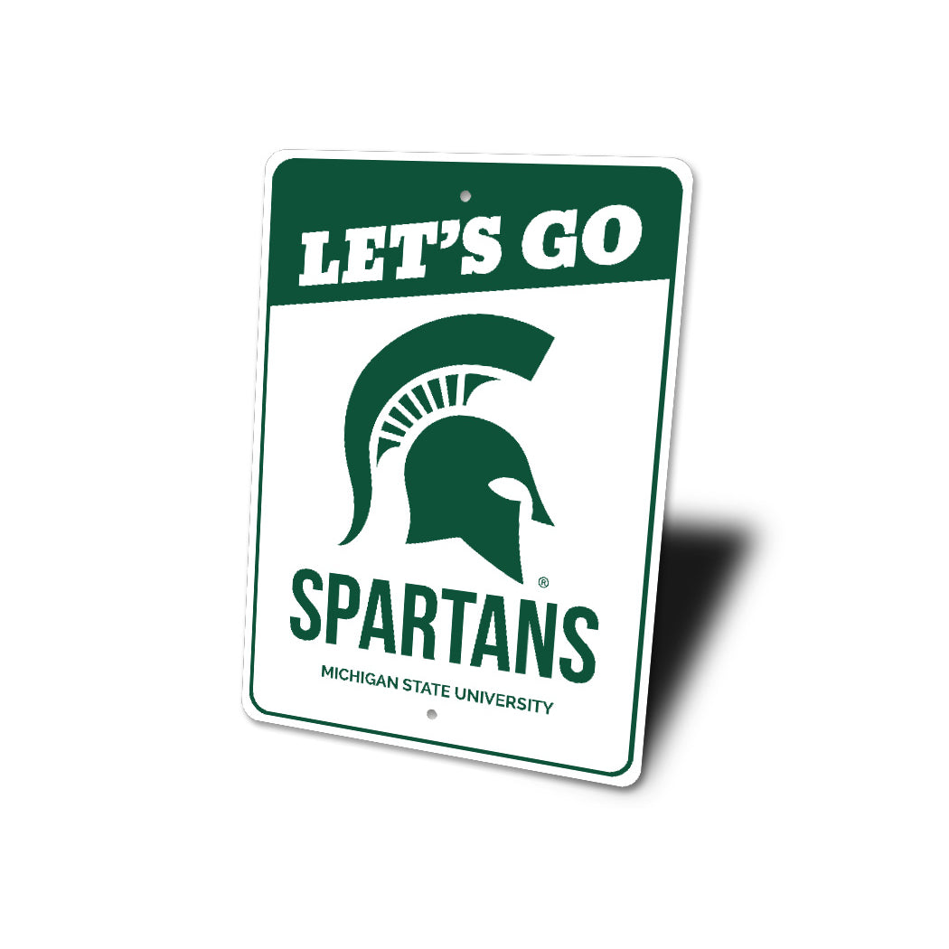 Michigan State University Lets Go Spartans Sign