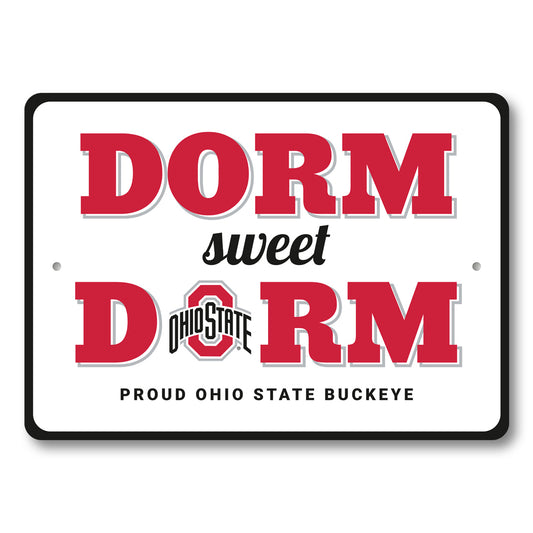 Proud Ohio State Buckeye Dorm Sign