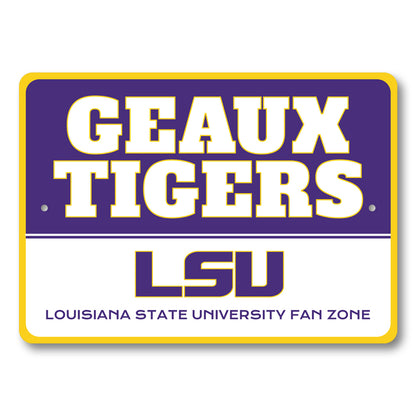 Geaux Tigers Louisiana State University Fan Zone Sign