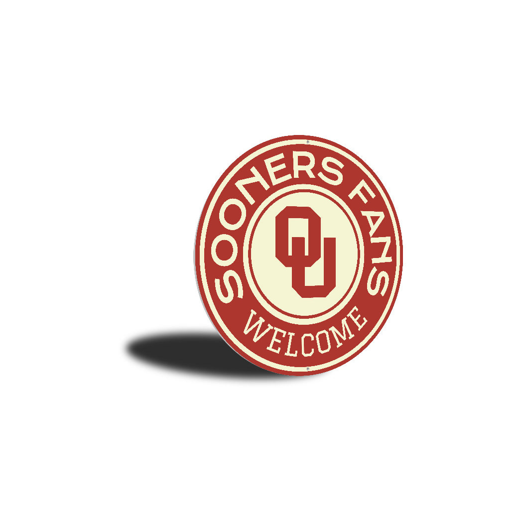 Welcome University of Oklahoma Sooners Fans Sign