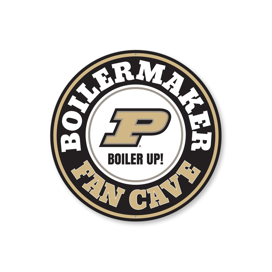 Purdue University Boilermaker Fan Cave Boiler Up Sign