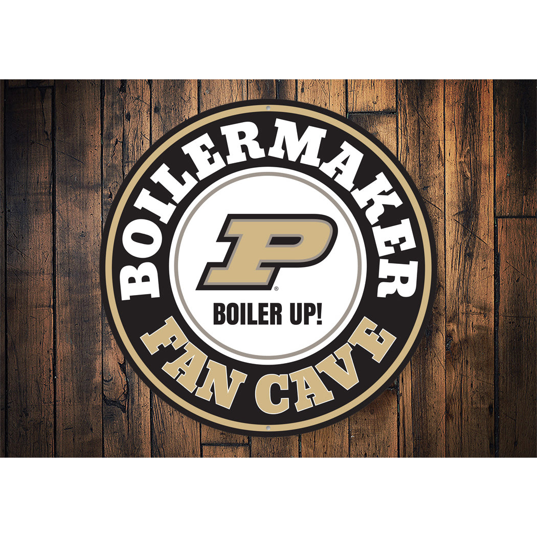 Purdue University Boilermaker Fan Cave Boiler Up Sign