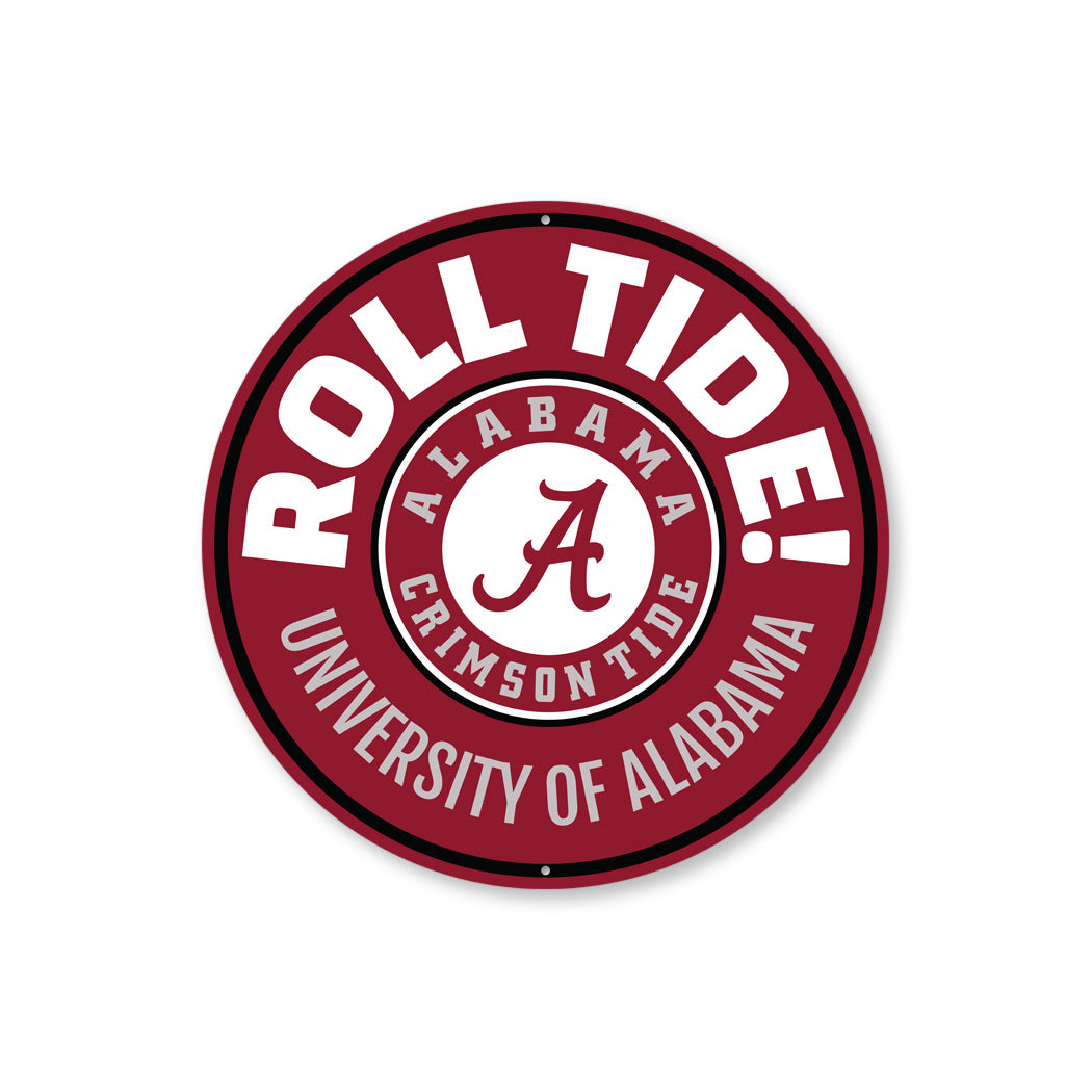 University Of Alabama Crimson Tide Roll Tide Sign