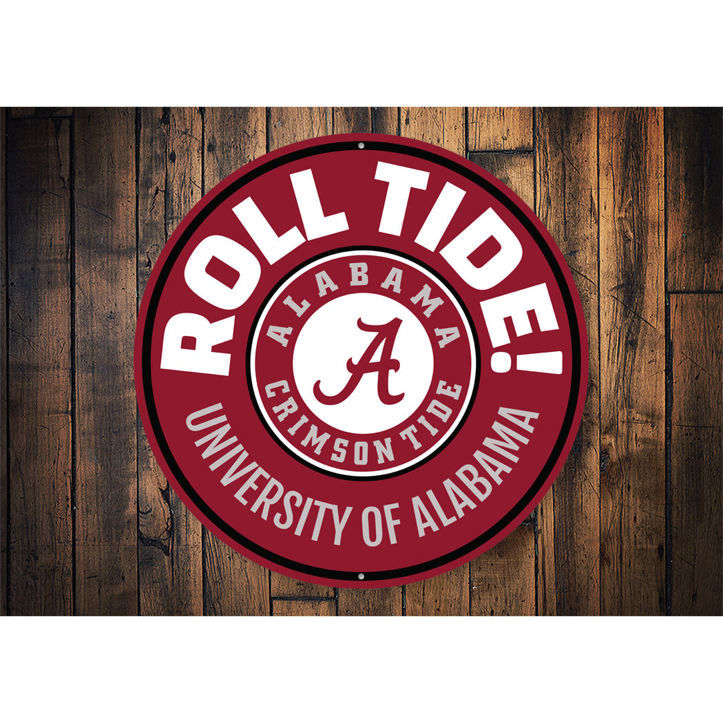 University Of Alabama Crimson Tide Roll Tide Sign