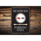 Chevrolet Corvette Logo Badge Reserved Parking Only Sign