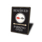 Chevrolet Corvette Logo Badge Reserved Parking Only Sign