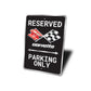 Chevrolet Corvette Flags Logo Reserved Parking Only Sign