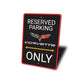 Corvette Reserved Parking Only Badge Sign