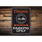 Classic Chevrolet Corvette Parking Only Decor Sign
