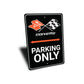 Corvette Flag Badge Parking Only Sign