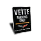 Chevy Corvette Badge Vette Parking Decor Only Sign
