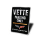Chevy Corvette Badge Vette Parking Decor Only Sign