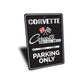Chevy Corvette Sting Ray Parking Only Round Sign