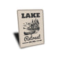 Lake Retreat 25 Mi Sign Cabin Distance Marker
