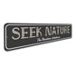 Custom Lakehouse Sign Seek Nature