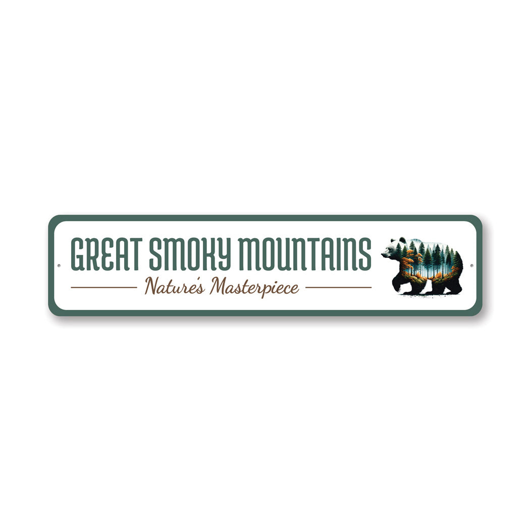 Great Smoky Mountains Nature's Masterpiece Sign